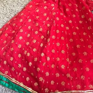 Pakistani Nishat linen kids 3pc sharara dress